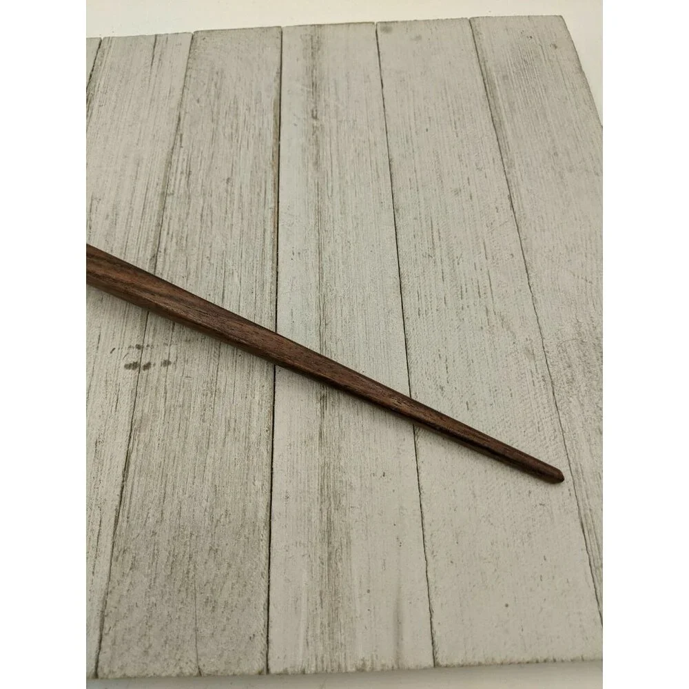 Stainless Steel Salad Server Fork with Wood Handle 13 1/4